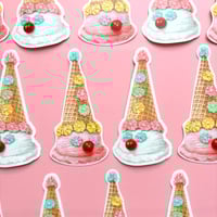 Image 2 of Clown Cone stickers (pink or white)