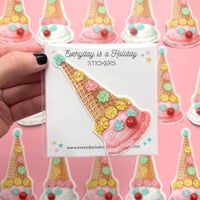 Image 4 of Clown Cone stickers (pink or white)