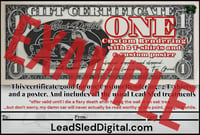 Image 1 of Lead Sled Digital E-gift certificates