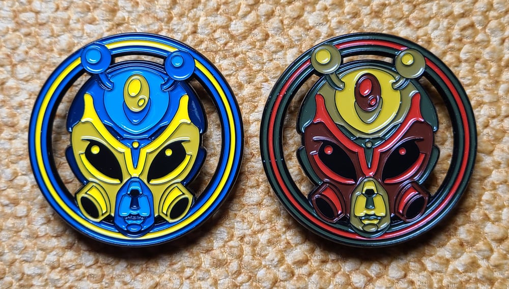 Image of Alien Medallion Pins