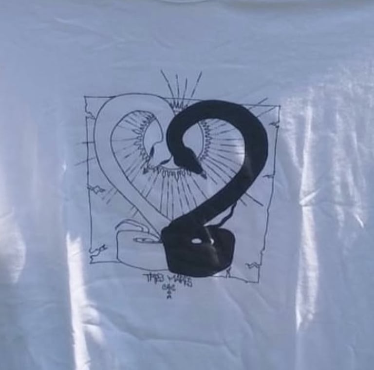 Kundalini Snake Heart Tee Image 2