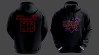 Image 3 of StrikeOut Nation Hoodie Black and red logo 