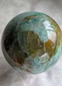 Image 1 of Green Florite Crystal Sphere