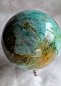 Image 2 of Green Florite Crystal Sphere