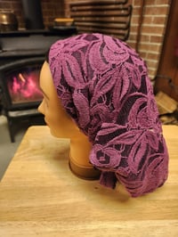 Image 2 of Pure Cotton Lace Cover with Ties- Purple