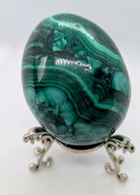 Image 5 of Malachite Crystal egg 