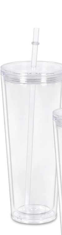 24 ounce Plastic Snow Globe Tumbler