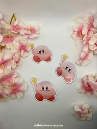 Image 1 of Pink Kirby Sticker | Kawaii Art | Matte and Waterproof Finish