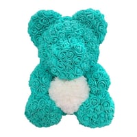 Rose Bear Tiffany Blue