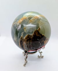Image 1 of Green Fluorite crystal sphere 