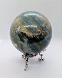 Image 2 of Green Fluorite crystal sphere 