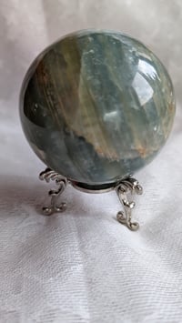 Image 3 of Green Fluorite crystal sphere 