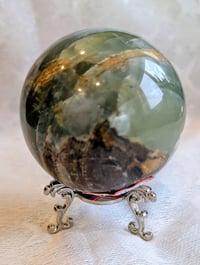 Image 4 of Green Fluorite crystal sphere 