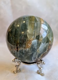 Image 5 of Green Fluorite crystal sphere 