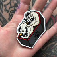 Skull Coffin Sticker