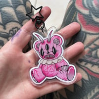 Pink Bear Keyring