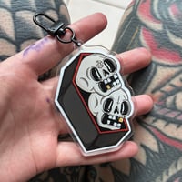 Skull Coffin Keyring