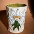 Ceramic Cup: White Flower Guys Image 4