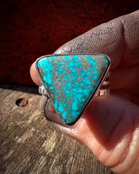 Image 6 of WL&A Handmade Ingot Web Matrix Gem Grade Bisbee Ring - Size 13