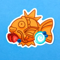 Image 2 of Taiyaki Magikarp 3.5" Vinyl Sticker