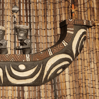 Image 4 of Vintage Oceanic Arts Marquesan Wall Mount Canoe