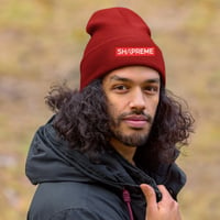 Image 2 of SHAPREME cuffed beanie