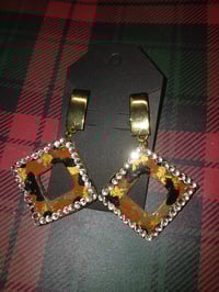 Handmade clay earrings 