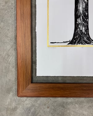 Gold Giant Redwood Reforestation Edition framed in Salvaged Redwood