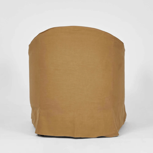 Image of Nutmeg Slip Covered Armchair 