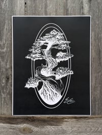 Bonsai Tree: Negative Variant Print