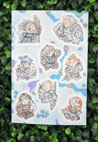 FE: Blue Lions Sticker Sheet