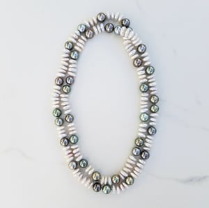 Tahitian & Fresh Water Pearl Helix Necklace