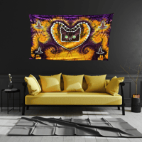 Image 4 of Ice Dyed Black Cat (36x54 inches) Tapestry