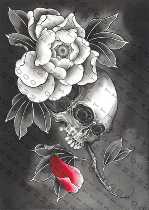 Skull x Peonia