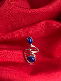 Image of BAGUE ARGENT 925 LAPIS LAZULI 