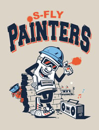 Image 3 of S-FLY PAINTERS 2! (HOODY BACKPRINT OVERSIZED)