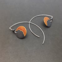 Image 4 of Crescent Moon Hook Earrings