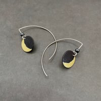 Image 3 of Crescent Moon Hook Earrings