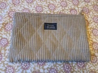 Pochette velours cotelé beige