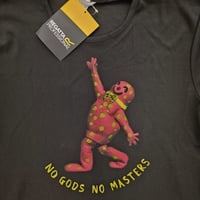 Image 2 of Mr Blobby No Gods No Masters ladies  ACTIVEWEAR t-shirt