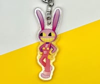 Image 1 of Jax Holographic Acrylic Keychain Charm - Gooseworx The Amazing Digital Circus