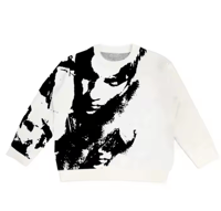   Black and white Sweatshirt