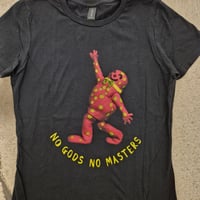 Image 2 of Mr Blobby No Gods No Masters ladies  t-shirts