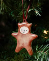 Ceramic Ornament: Muddy Little Bear 