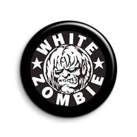 White Zobmbie 38mm badge