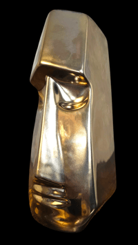 Image 1 of Katiki ARTIST SERIES Aku Aku Las Vegas Coin Tiki Mug (24K Gold) FREE SHIPPING