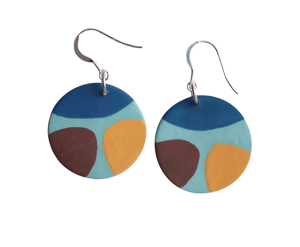 Image of Blue Ochre Circus Earrings