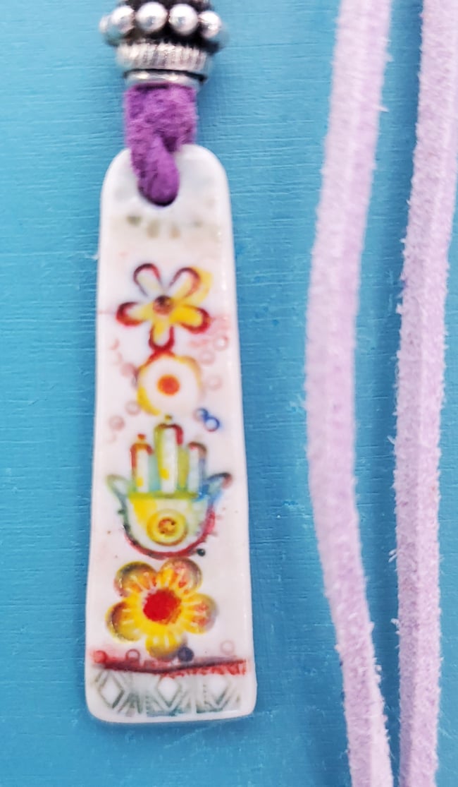 Flower Girl Medley Porcelain Pendants