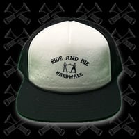 Rad Hardware "FISTICUFFS" Printed Trucker BLK