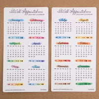 Image 1 of 2025 Mini Monthly Calendars Sticker Sheet  (24-026)